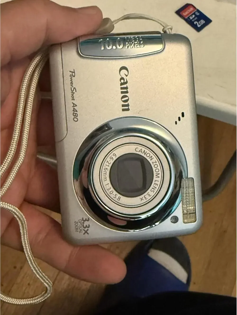 Canon PowerShot A480 Silver Digital Camera Compact with Accessories, Working
